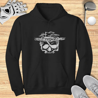 Cool Skull Golf Course Graphic Hoodie