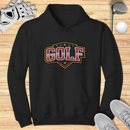 Bold Graphic Golf Hoodie with Sporty Appeal