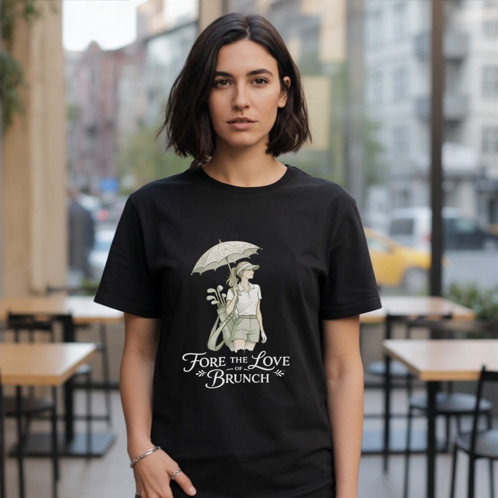 Fore The Love of Brunch graphic tee for golf lovers