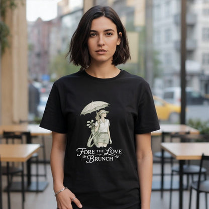 Fore The Love of Brunch graphic tee for golf lovers