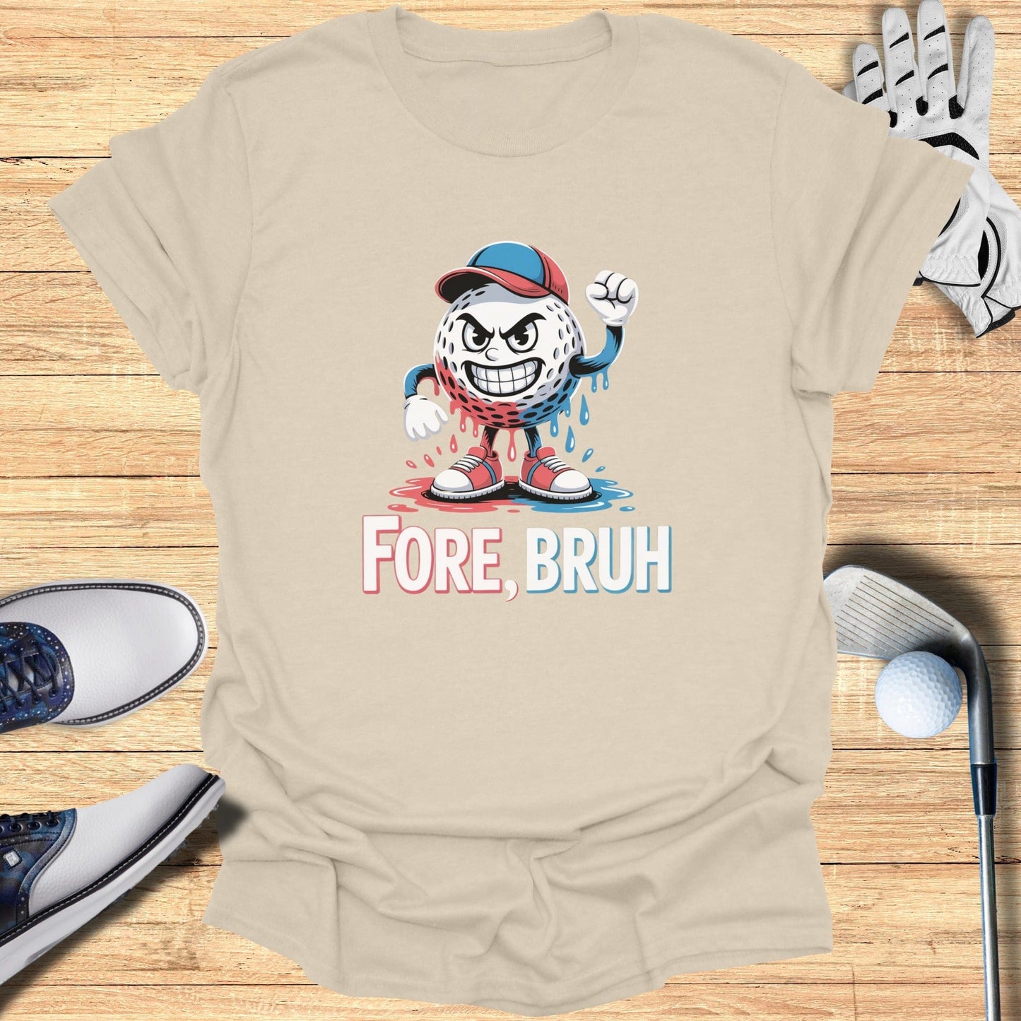 Fore, Bruh T-Shirt - Funny Golf Tee by Swing Epic