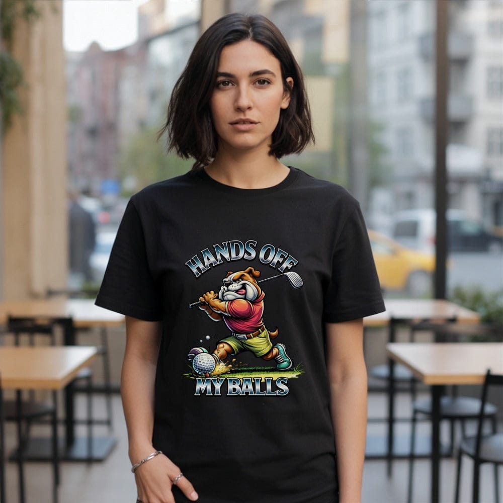 Hands Off My Balls Funny Golfer T-Shirt