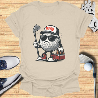 Quirky Golf Themed T-Shirt Featuring Cool Golf Ball