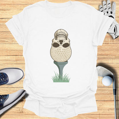 Skull Golf Tee T-Shirt for Golf Enthusiasts