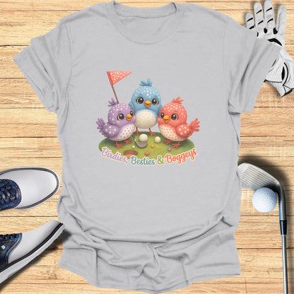 Birdies Besties & Bogeys Colorful Bird Shirt