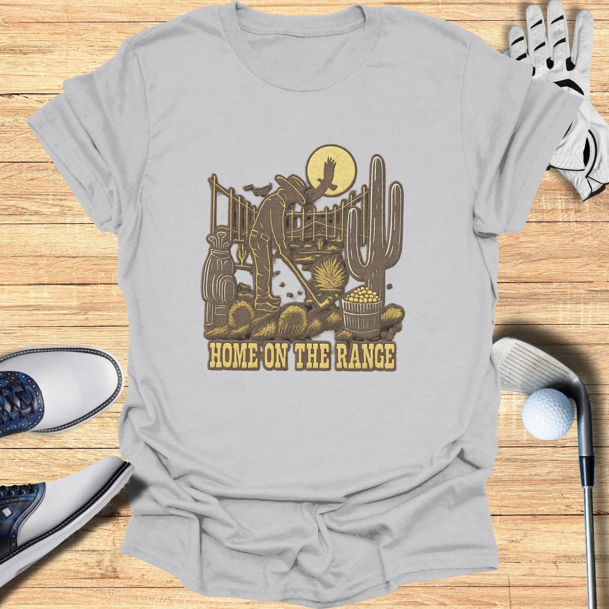 Home On The Range Cowboy Cactus Graphic T-Shirt