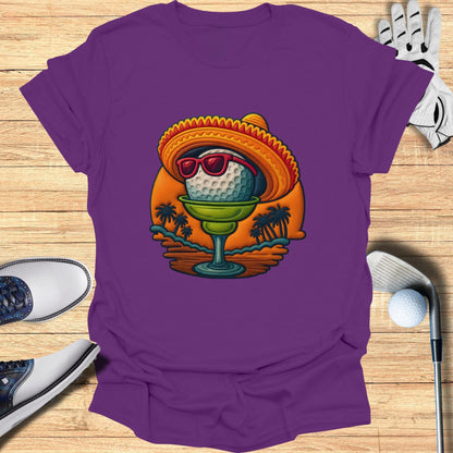 Golf Ball Sombrero with Sunglasses Graphic T-Shirt