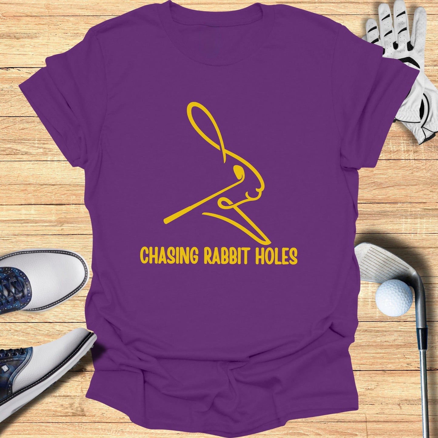 Chasing Rabbit Holes Unique Graphic Tee