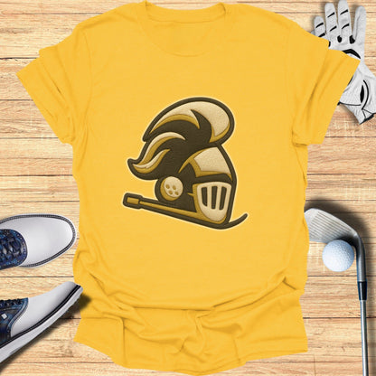 Yellow Graphic Knight Golf Themed T-shirt Product