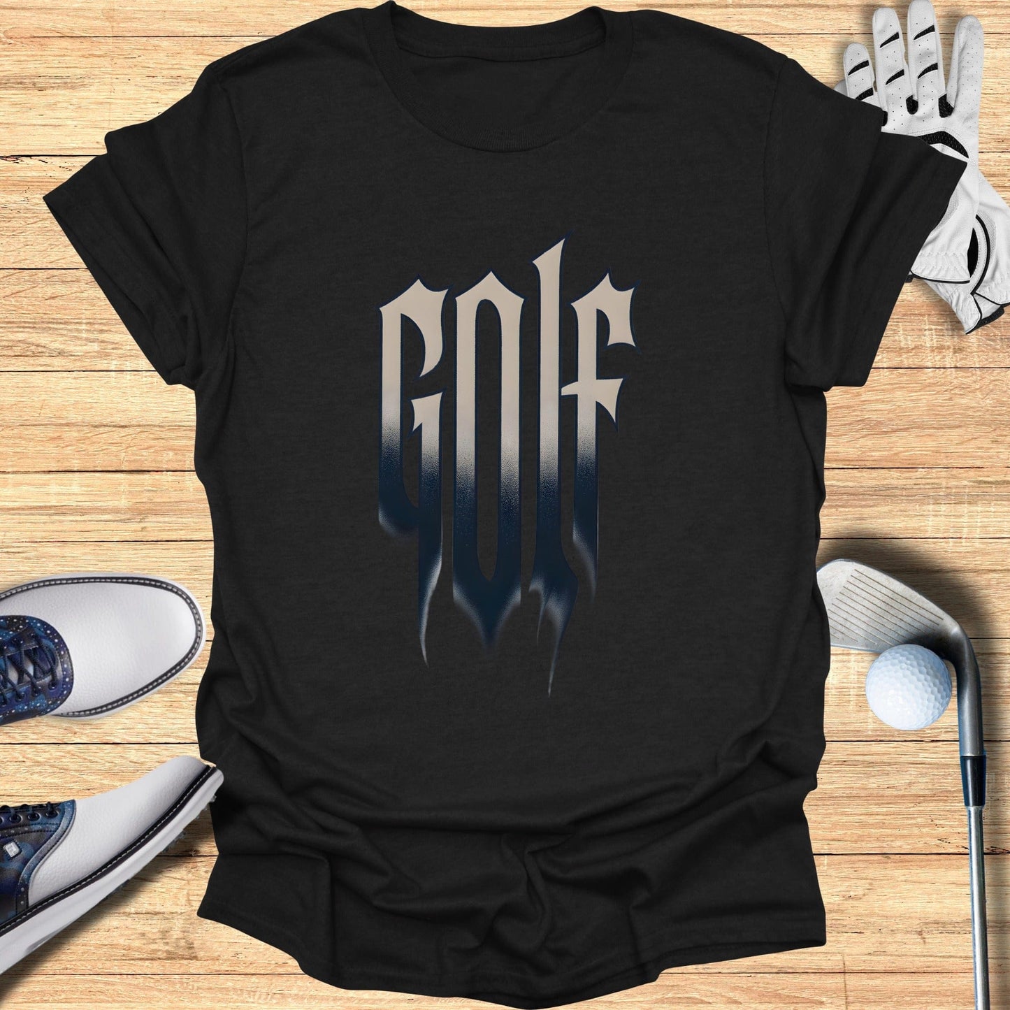 Bold Gothic Golf Shirt Perfect for Avid Golfers