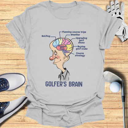 Golfer's Brain Funny Golfing Humor T-shirt