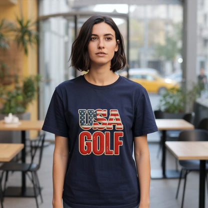 USA Golf Patriotic Graphic Tee Shirt