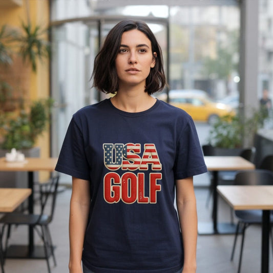 USA Golf Patriotic Graphic Tee Shirt