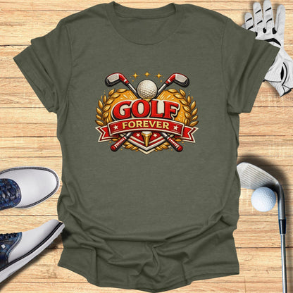 Golf Forever Graphic Tee Perfect for Avid Golfers