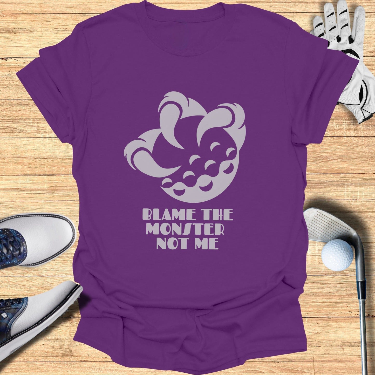 Blame The Monster Not Me Graphic Tee Golf Product