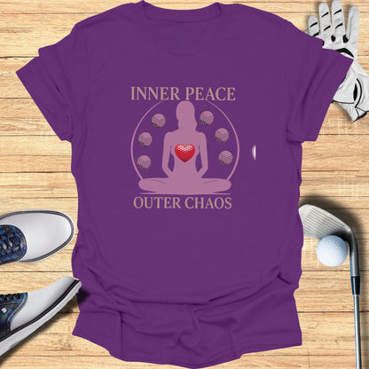 Inner Peace Outer Chaos T-Shirt - Funny Golf Tee by Swing Epic