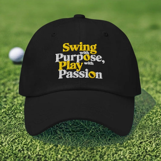 Swing Star's Celestial Charm Embroidered Golf Cap - Funny Golf Tee by Swing Epic