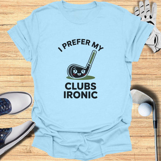 Ironic Clubs Only T-Shirt - Funny Golf Tee by Swing Epic