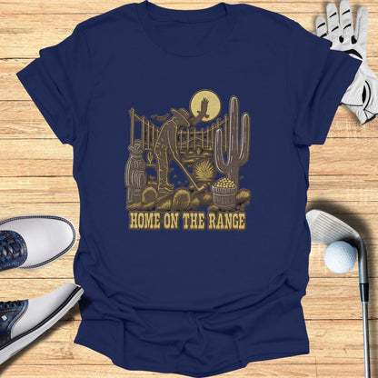 Home on The Range Cowboy Golfing T-Shirt