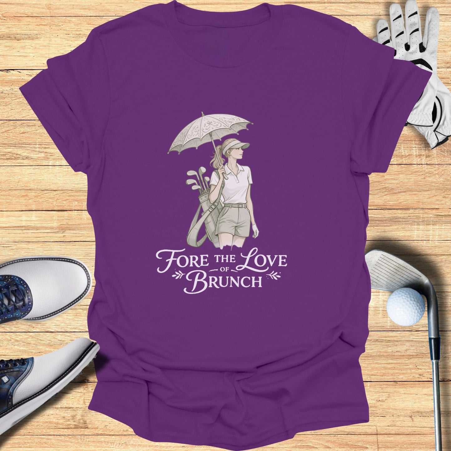Fore The Love Of Brunch Graphic Tee Shirt
