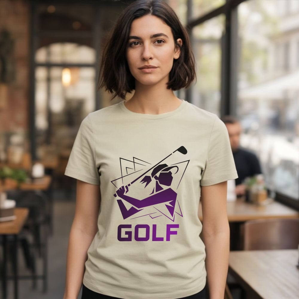 Modern Geometric Golf Design Women's Shirt