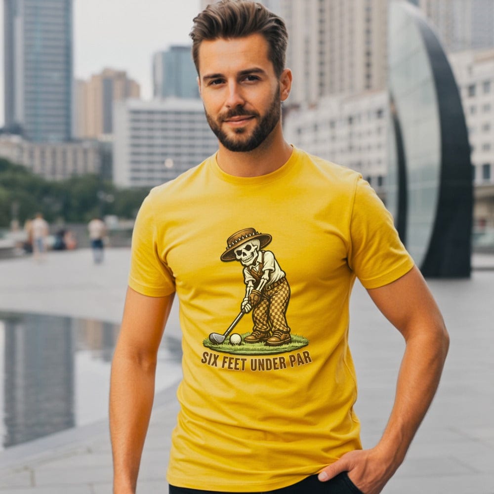 Six Feet Under Par Graphic Golf T-Shirt Product