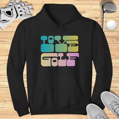 Love Golf Colorful Retro Hoodie Product
