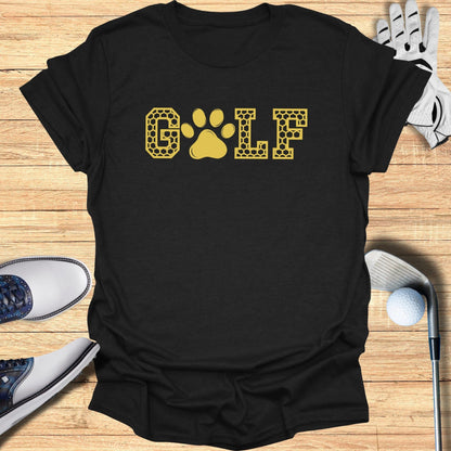 GOLF Paw Print Graphic Tee for Sports Enthusiasts