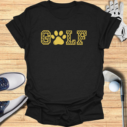 GOLF Paw Print Graphic Tee for Sports Enthusiasts
