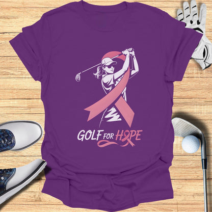 Golf for Hope Breast Cancer Awareness T-shirt