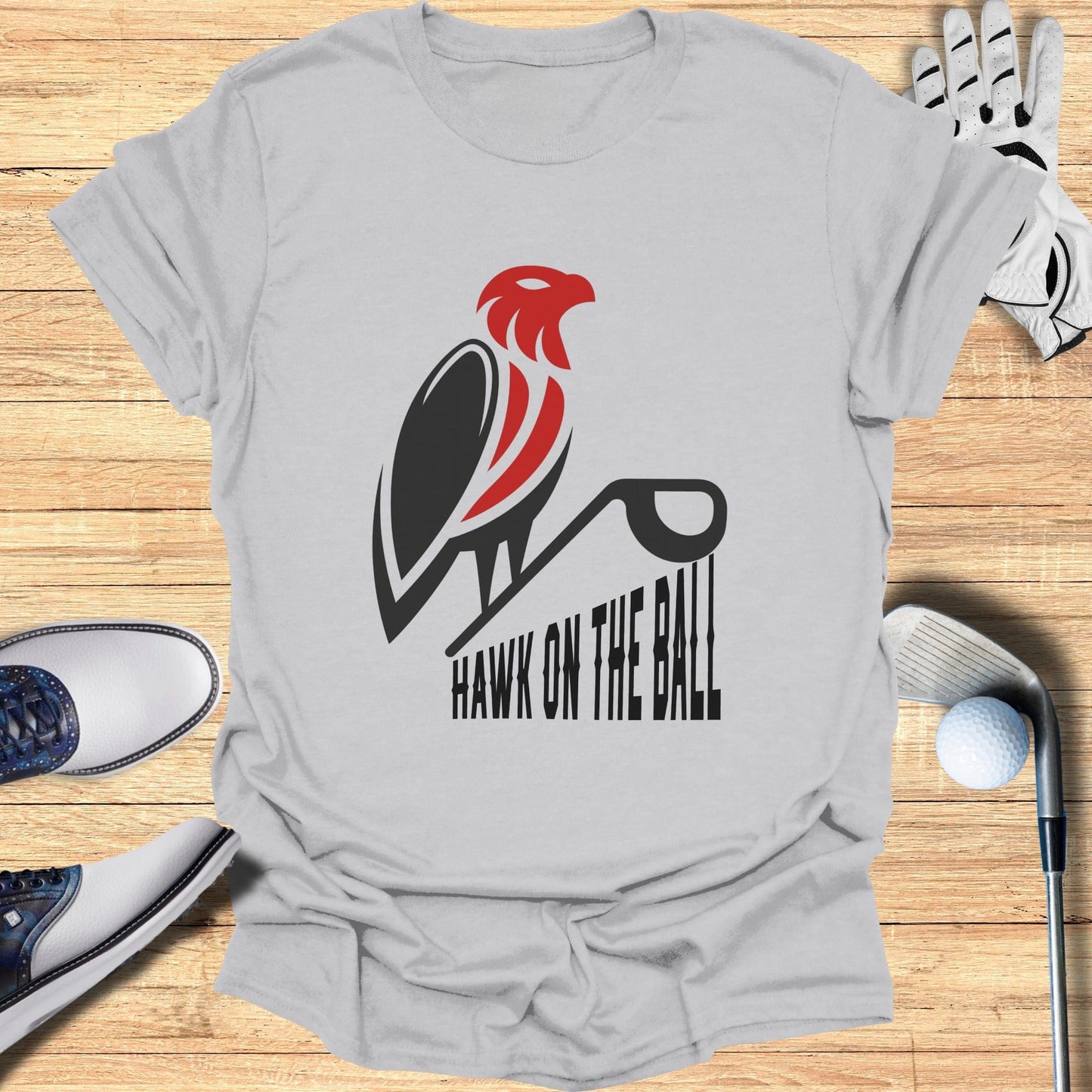 Hawk ON THE BALL Golf T-shirt