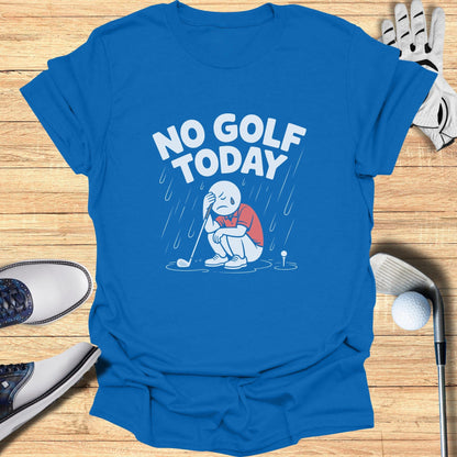 No Golf Today Frowning Character Graphic Shirt