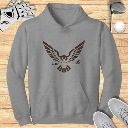 Owl Golf Graphic Grey Hoodie Sweatshirt