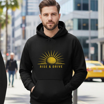 Rise & Drive Sun and Golf Ball Hoodie