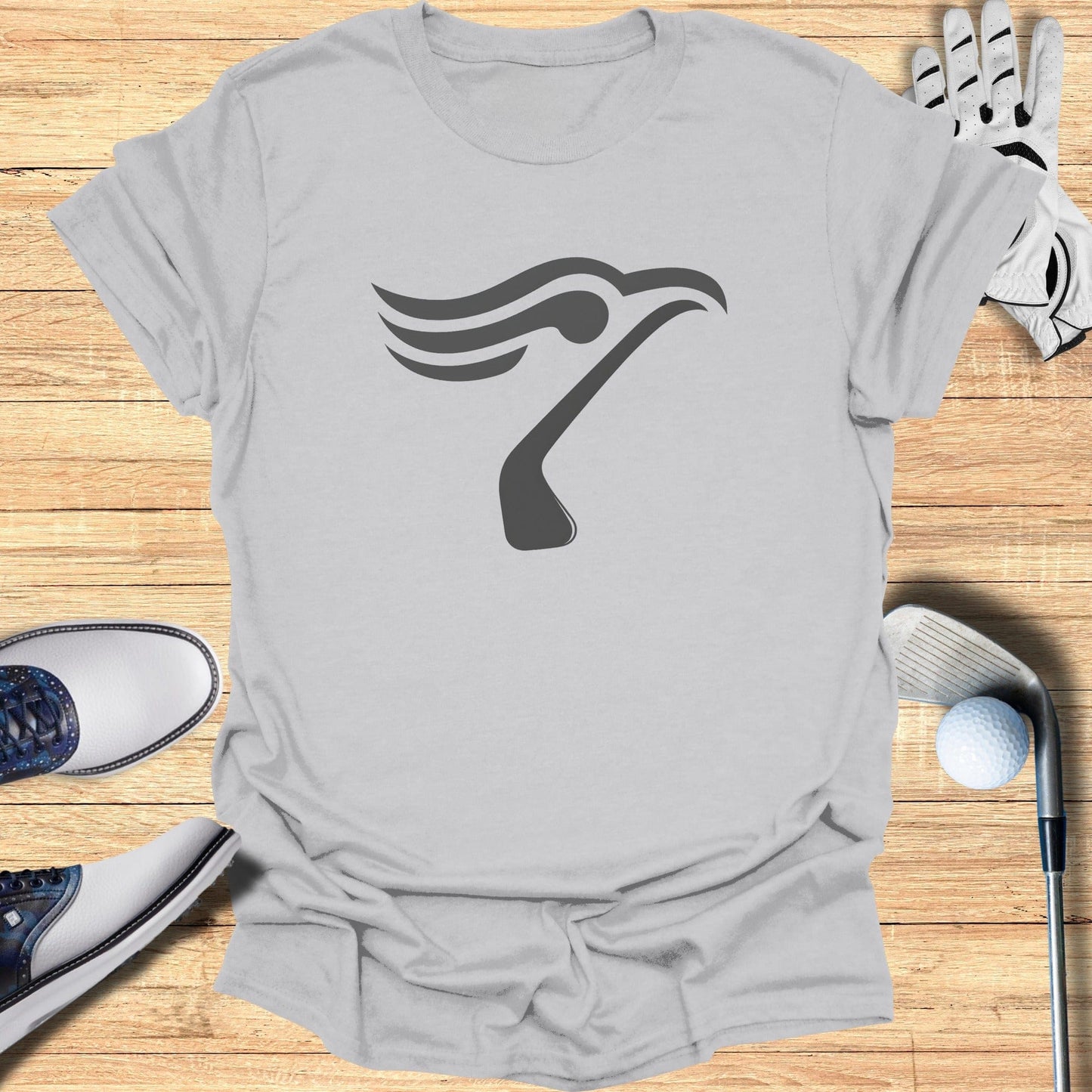 Golf Lovers T-Shirt with Stylish Bird Design