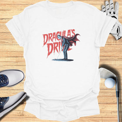 Dracula’s Drive T-Shirt - Funny Golf Tee by Swing Epic