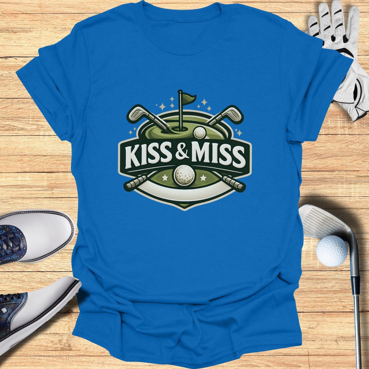 Kiss & Miss Golf Design T-Shirt