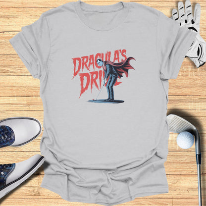 Dracula’s Drive T-Shirt - Funny Golf Tee by Swing Epic