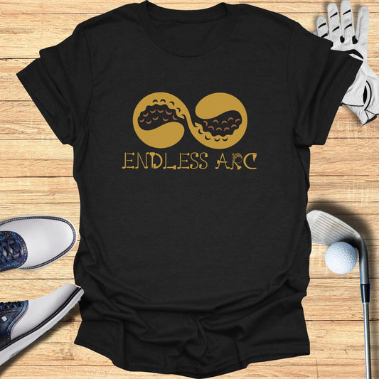 Endless Arc Graphic Tee Perfect for Golf Enthusiasts