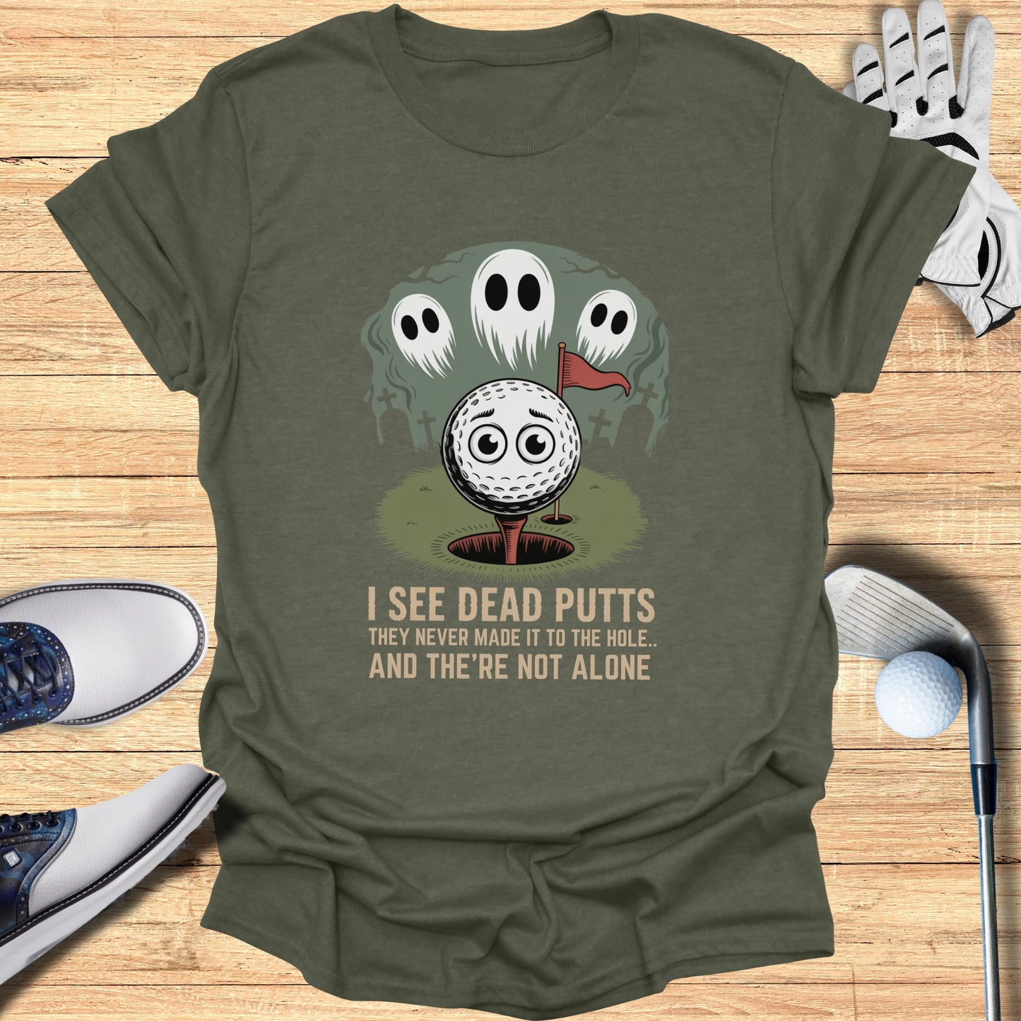 I See Dead Putts Funny Golf Themed Short Sleeve product