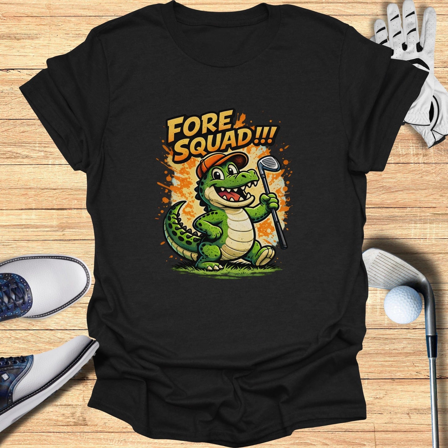 Fore Squad Alligator Golf Enthusiast T-shirt