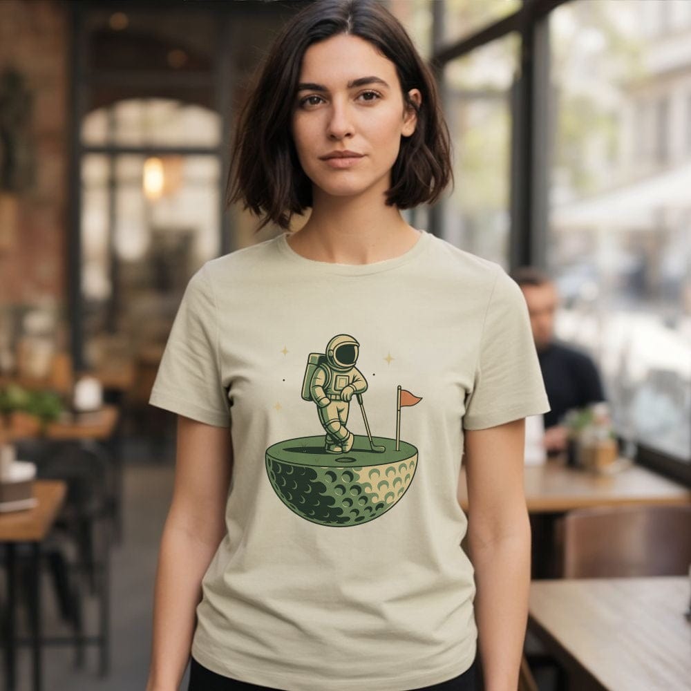 Astronaut Standing on Moon Graphic Tee product