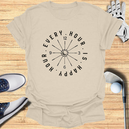 Every Hour is Happy Hour graphic t-shirt
