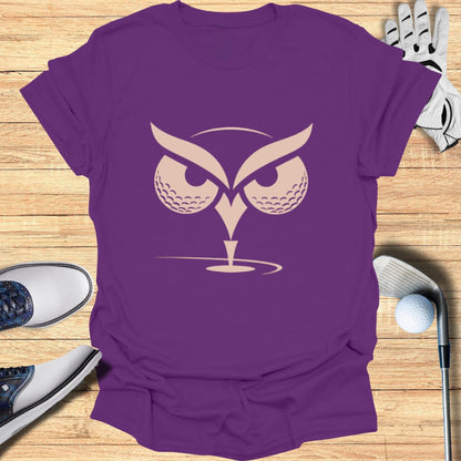 Golf Inspired Owl Design on Unique T-shirt