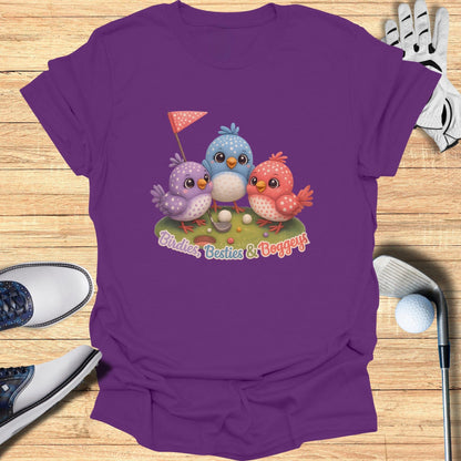 Birdies Besties & Bogeys Cute Golf Birds Shirt