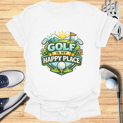 Golf Is My Happy Place Graphic T-Shirt