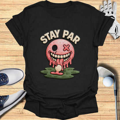 Stay Par Zombie Golf Ball Graphic T-shirt
