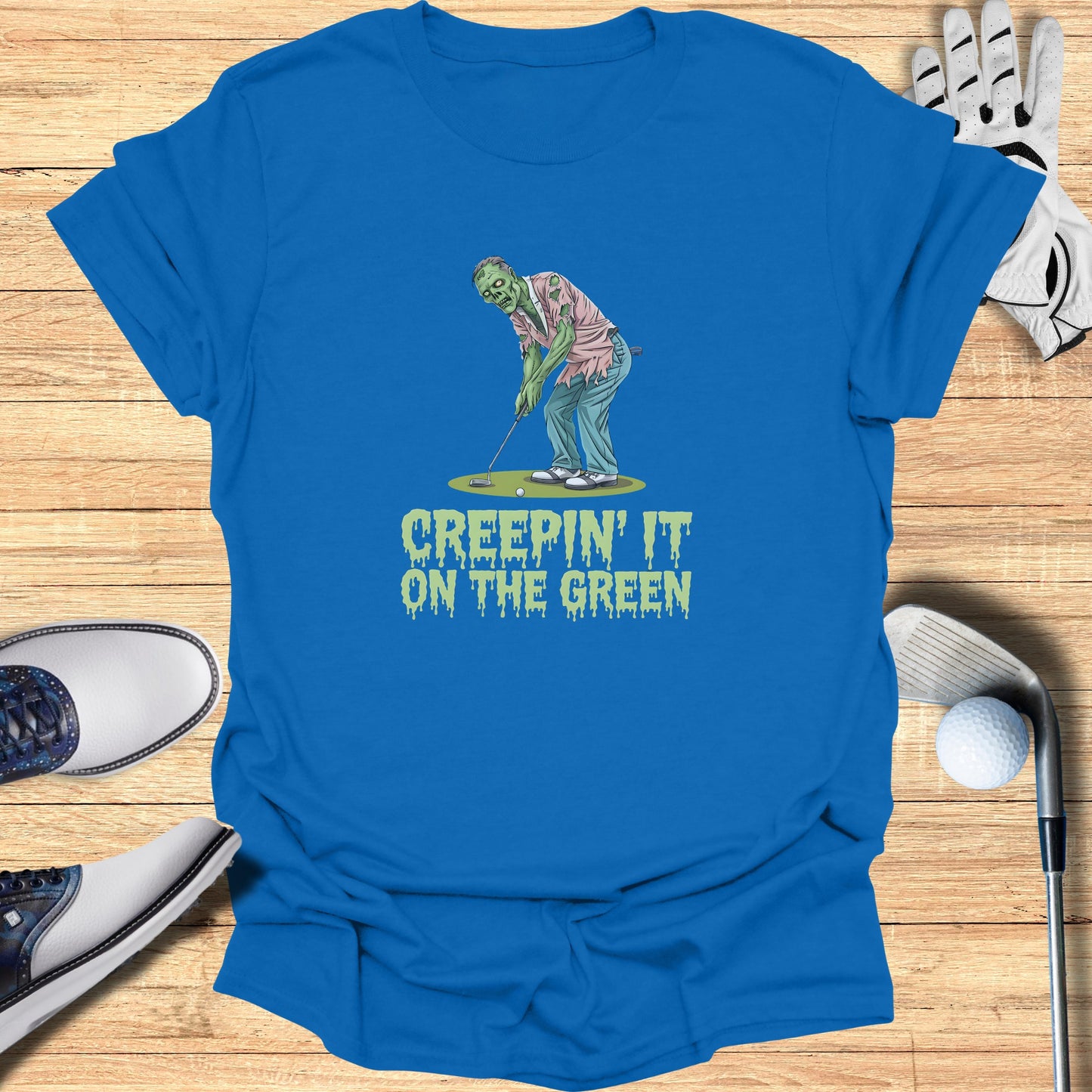 Creepin It On the Green Zombie Golfer Shirt product