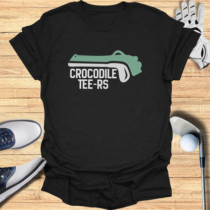 Funny Crocodile Tears Design Golf T-Shirt