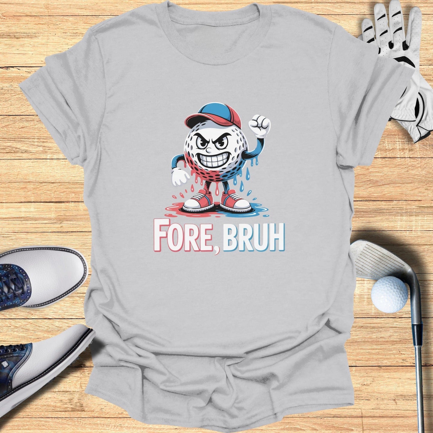 Fore, Bruh T-Shirt - Funny Golf Tee by Swing Epic